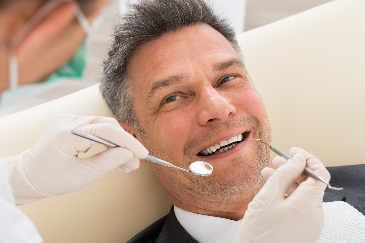 Houston Man about to get dental filling